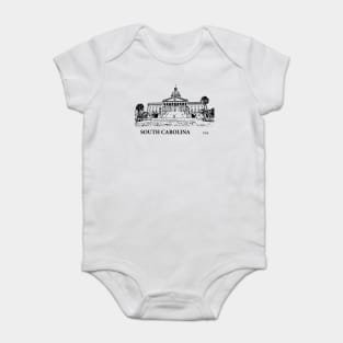 South Carolina State USA Baby Bodysuit
